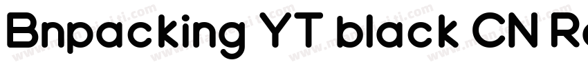 Bnpacking YT black CN Regular字体转换